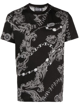 Versace Jeans Couture: Чёрная футболка 