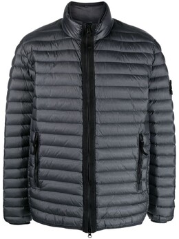 Stone Island: Серый пуховик  Compass