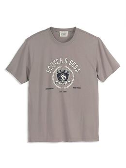 Scotch & Soda: Серая футболка 