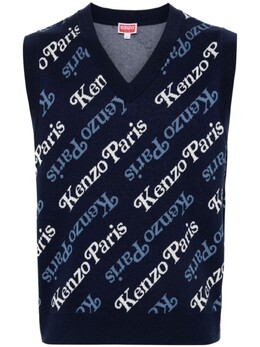 Kenzo: Свитер без рукава 