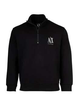 Armani Exchange: Чёрная толстовка 