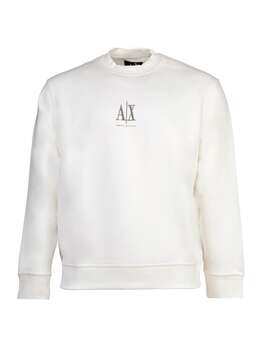 Armani Exchange: Белая толстовка 