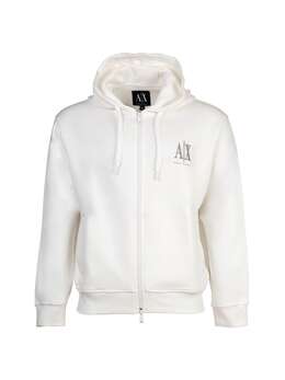 Armani Exchange: Белая толстовка 