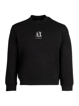 Armani Exchange: Чёрная толстовка 