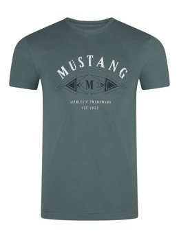 Mustang: Зелёная футболка 