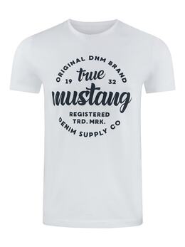 Mustang: Белая футболка 