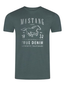 Mustang: Зелёная футболка 