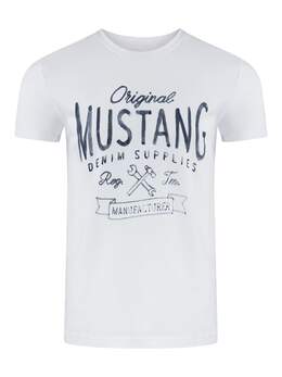 Mustang: Белая футболка 