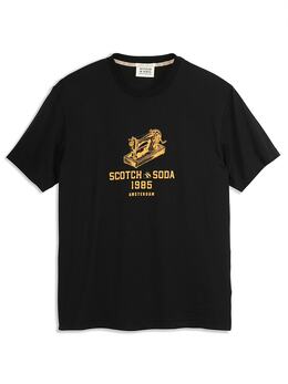 Scotch & Soda: Чёрная футболка 