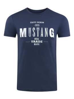 Mustang: Синяя футболка 