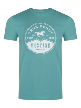 Mustang: Синяя футболка 