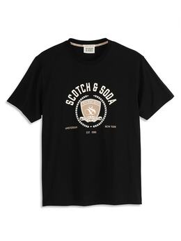 Scotch & Soda: Чёрная футболка 