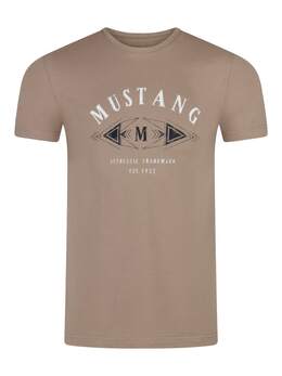 Mustang: Бежевая футболка 