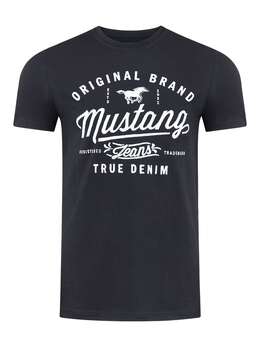 Mustang: Чёрная футболка 