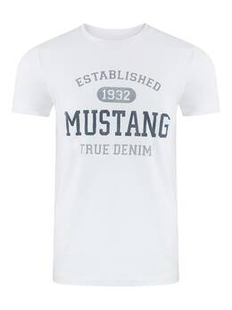 Mustang: Белая футболка 