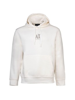 Armani Exchange: Белая толстовка 