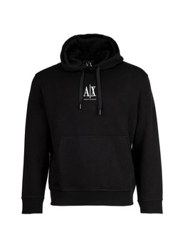 Armani Exchange: Чёрная толстовка 