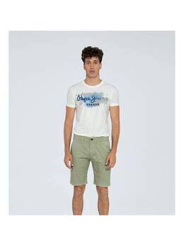 Pepe Jeans: Зелёные шорты 