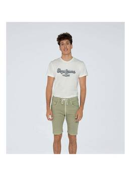 Pepe Jeans: Зелёные шорты 
