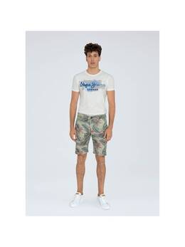 Pepe Jeans: Зелёные шорты 