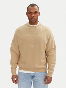 Tommy Jeans: Бежевая толстовка 