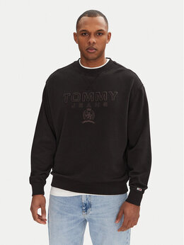 Tommy Jeans: Чёрная толстовка 