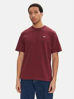 Vans: Красная футболка  Left Chest