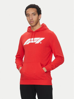 PUMA: Красная толстовка  Ess