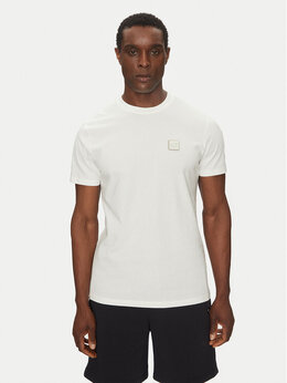 Armani Exchange: Белая футболка 