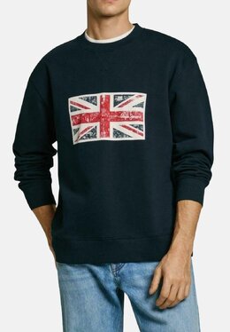 Pepe Jeans: Синяя толстовка 