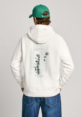 Pepe Jeans: Белая толстовка 