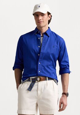 Polo Ralph Lauren: Синяя рубашка 