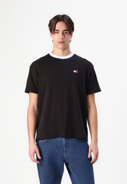 Tommy Jeans: Чёрная футболка 