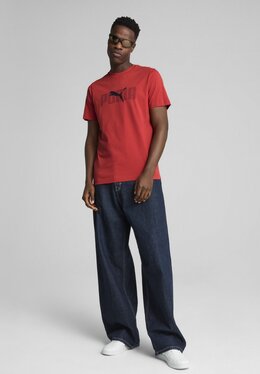 PUMA: Футболка  Essentials с принтом