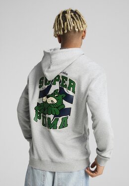 PUMA: Серая толстовка 