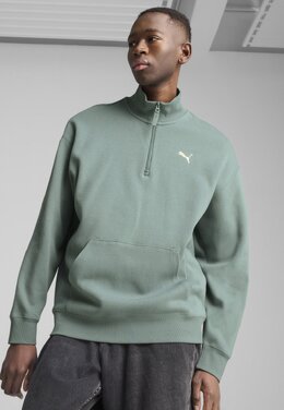 PUMA: Зелёная толстовка 