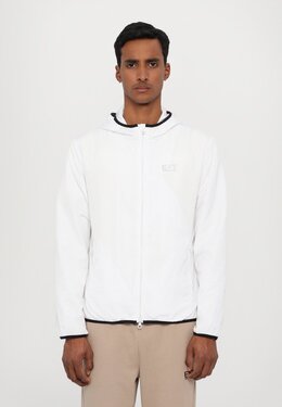 EA7 Emporio Armani: Белая куртка 