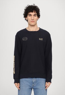EA7 Emporio Armani: Синяя толстовка 