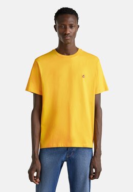 United Colors Of Benetton: Жёлтая футболка 