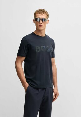 BOSS: Футболка с принтом 