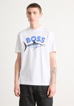 BOSS: Футболка с принтом 