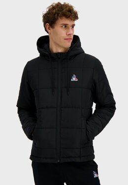 Le Coq Sportif: Чёрный пуховик 