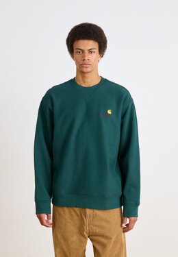 Carhartt WIP: Зелёная толстовка  American