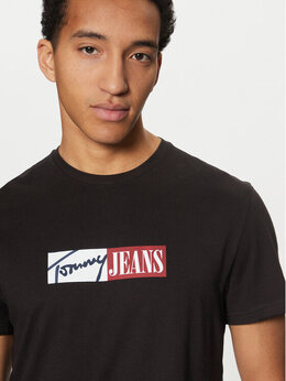 Tommy Jeans: Обтягивающая футболка 