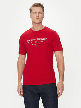 Tommy Hilfiger: Красная футболка 