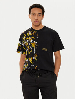 Versace Jeans Couture: Чёрная футболка 