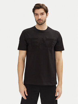 EA7 Emporio Armani: Чёрная футболка 