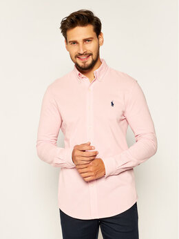 Polo Ralph Lauren: Розовая рубашка 
