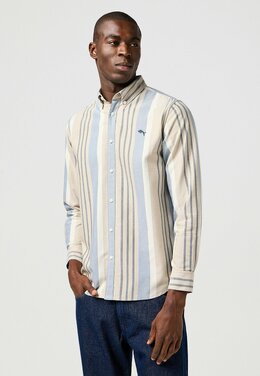 Wrangler: Бежевая рубашка 