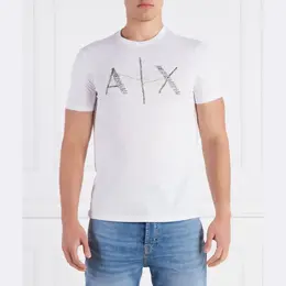 Armani Exchange: Обтягивающая футболка 